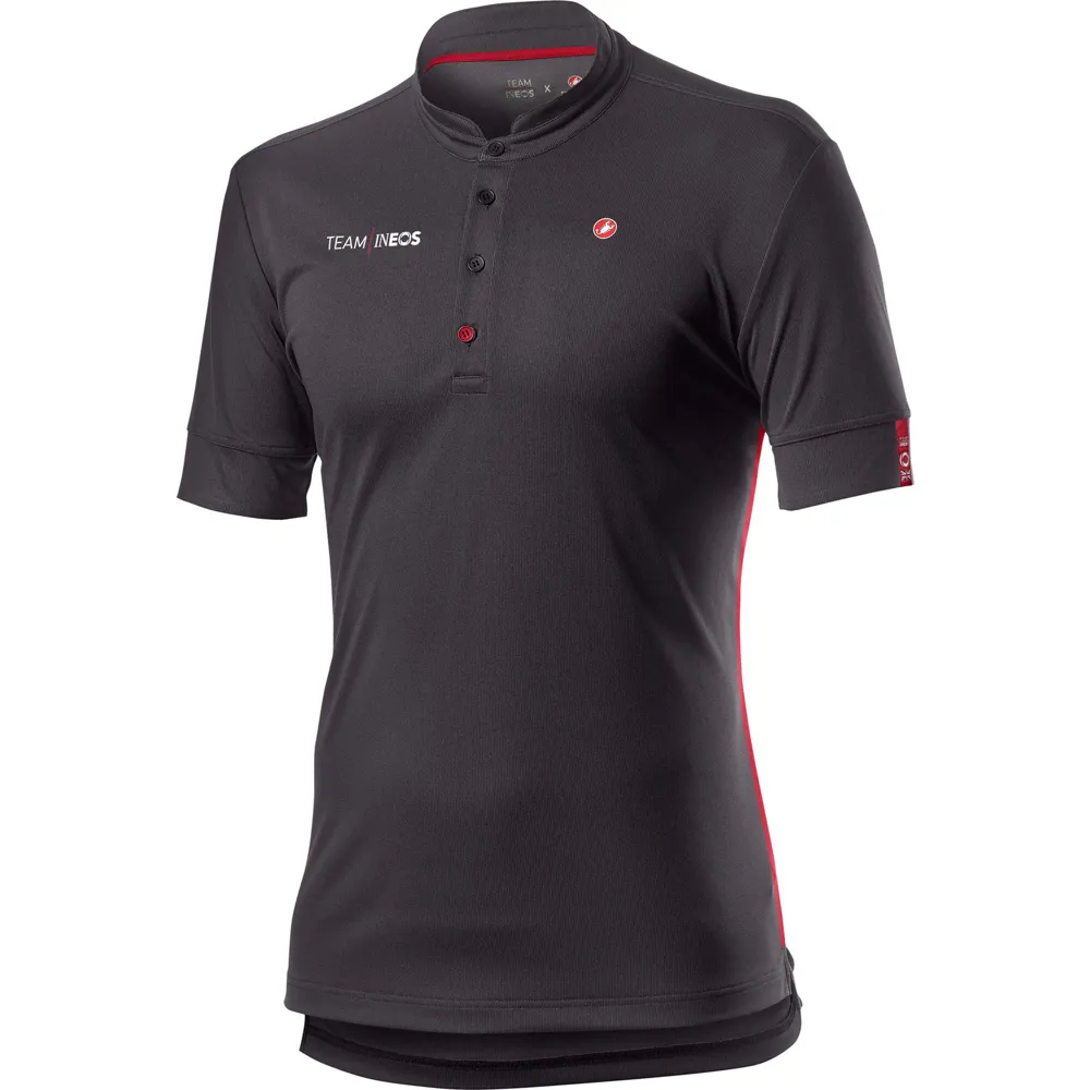 uPRISE Bikes Castelli Team Ineos Tech Polo - Grey Melange | Price match, 365 day return s, 18-Month Warranty, Finance Available & Free UK Delivery