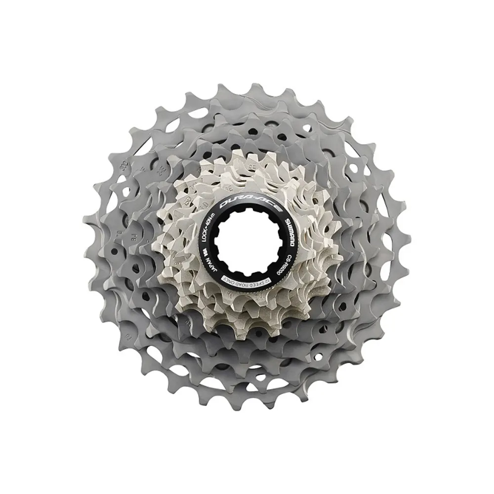 uPRISE Bikes Shimano CS-R9200 Dura Ace 12 Speed Hyperglide+ Road Cassette - Silver | Price match, 365 day return s, 18-Month Warranty, Finance Available & Free UK Delivery