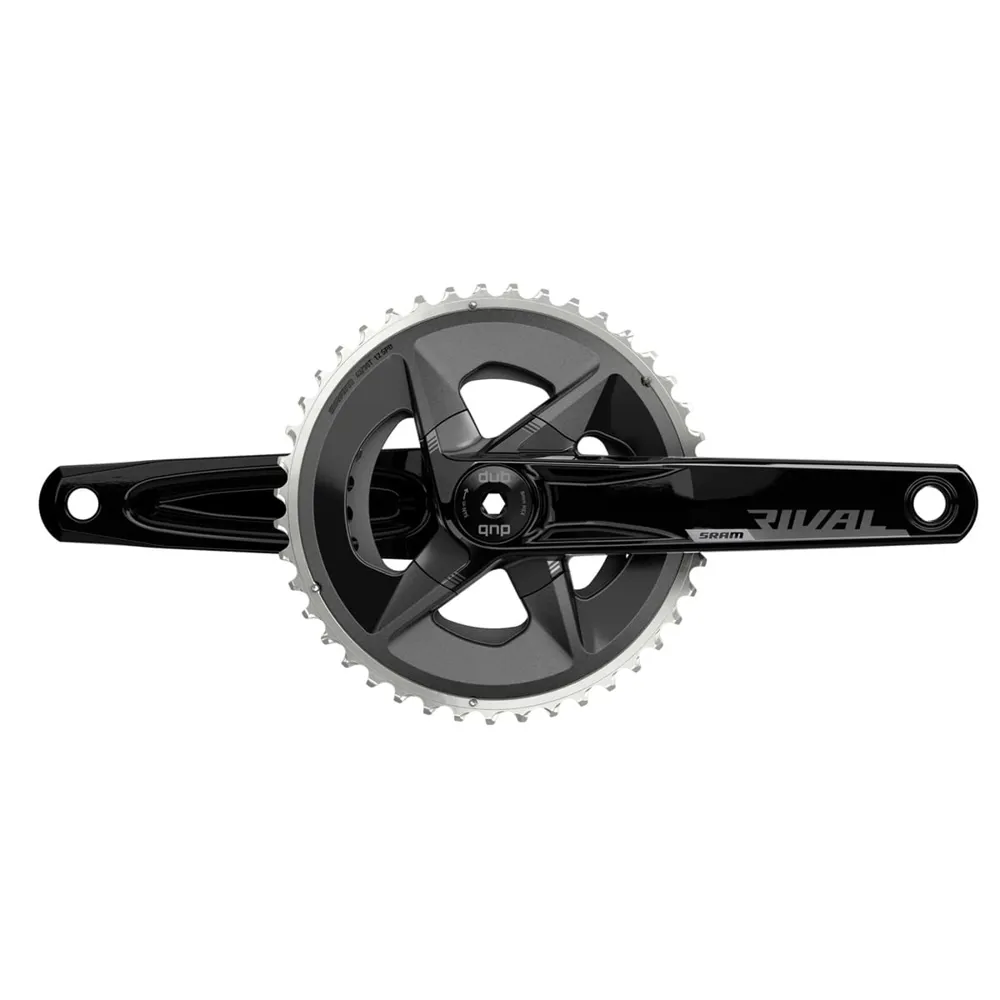 uPRISE Bikes Sram Rival AXS Wide Crankset D1 DUB - 12 Speed - Black | Price match, 365 day return s, 18-Month Warranty, Finance Available & Free UK Delivery