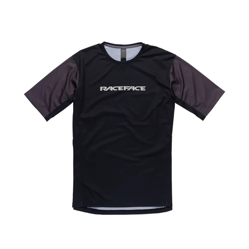 uPRISE Bikes Race Face Indy Men's Short Sleeve MTB Jersey - Charcoal | Price match, 365 day return s, 18-Month Warranty, Finance Available & Free UK Delivery