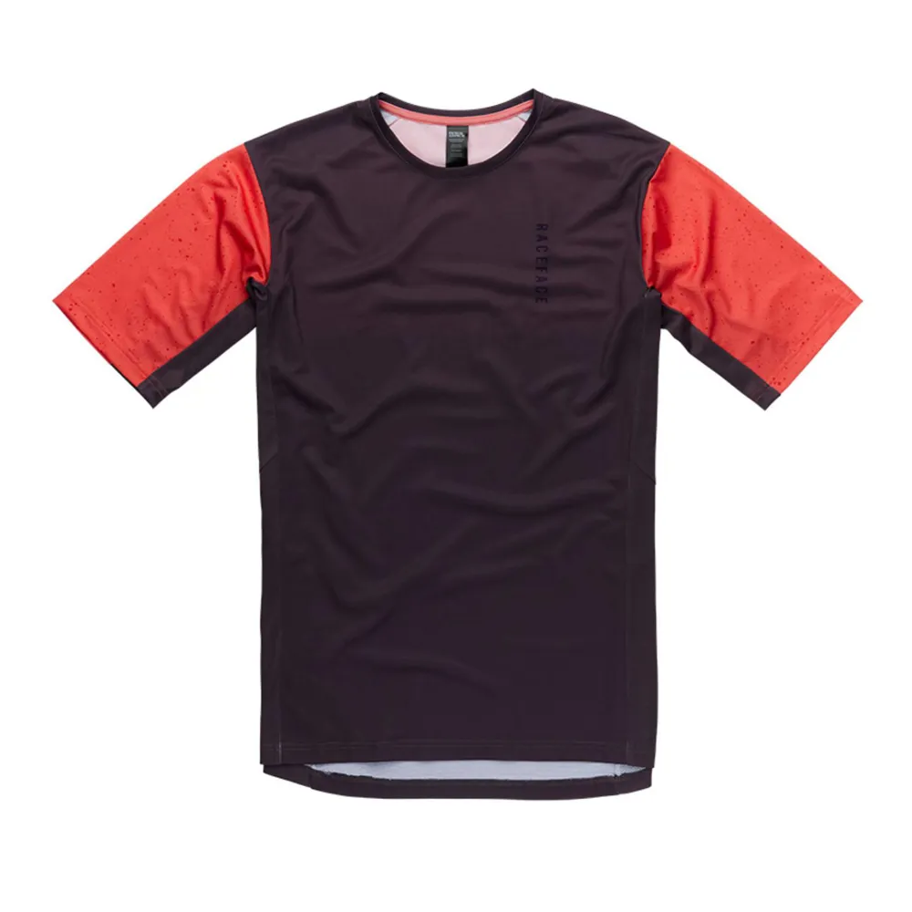 uPRISE Bikes Race Face Indy Men's Short Sleeve MTB Jersey - Coral | Price match, 365 day return s, 18-Month Warranty, Finance Available & Free UK Delivery