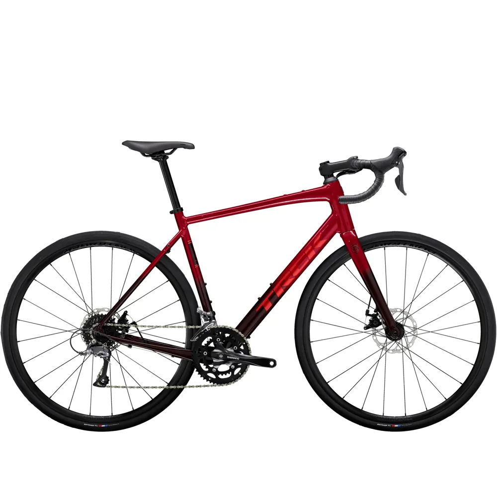 uPRISE Bikes Trek Domane AL 2 Gen 4 2025 Endurance Road Bike - Crimson/Dark Carmine | Price match, 365 day return s, 18-Month Warranty, Finance Available & Free UK Delivery