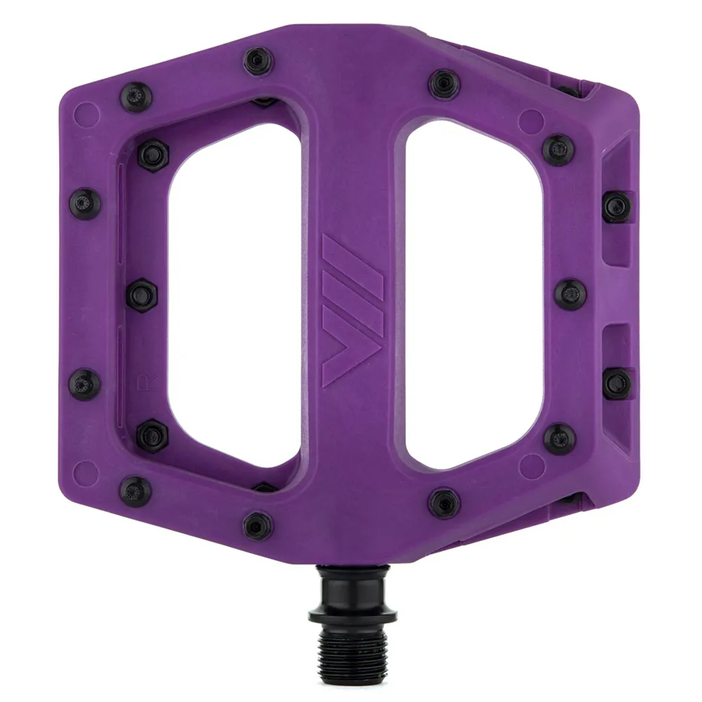 uPRISE Bikes DMR V11 Composite Flat MTB Pedals - Purple | Price match, 365 day return s, 18-Month Warranty, Finance Available & Free UK Delivery