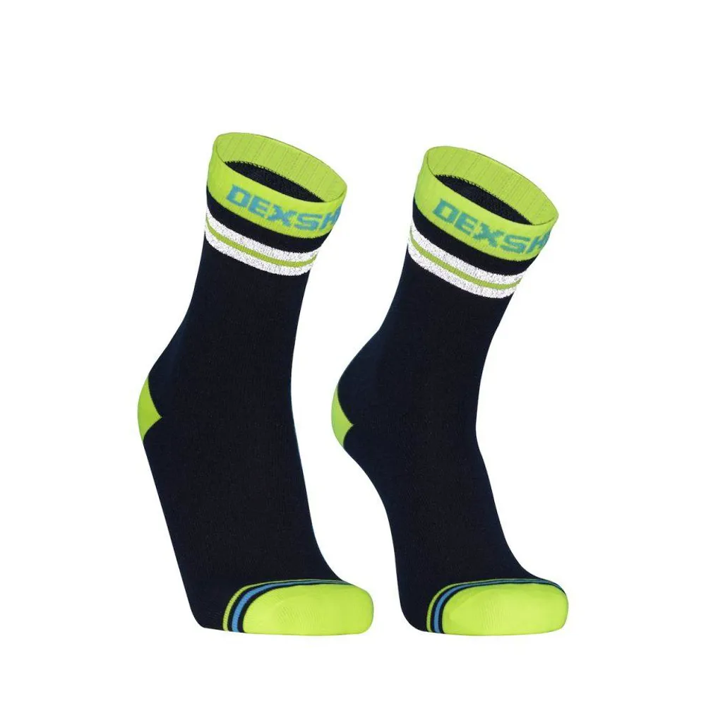 uPRISE Bikes Dexshell Pro Visibility Socks - Hi-Vis Stripe Yellow | Price match, 365 day return s, 18-Month Warranty, Finance Available & Free UK Delivery