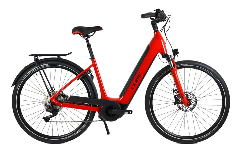 Cube Supreme Sport Hybrid Pro 625 Electric Urban Bike - Small 50 cm - Red