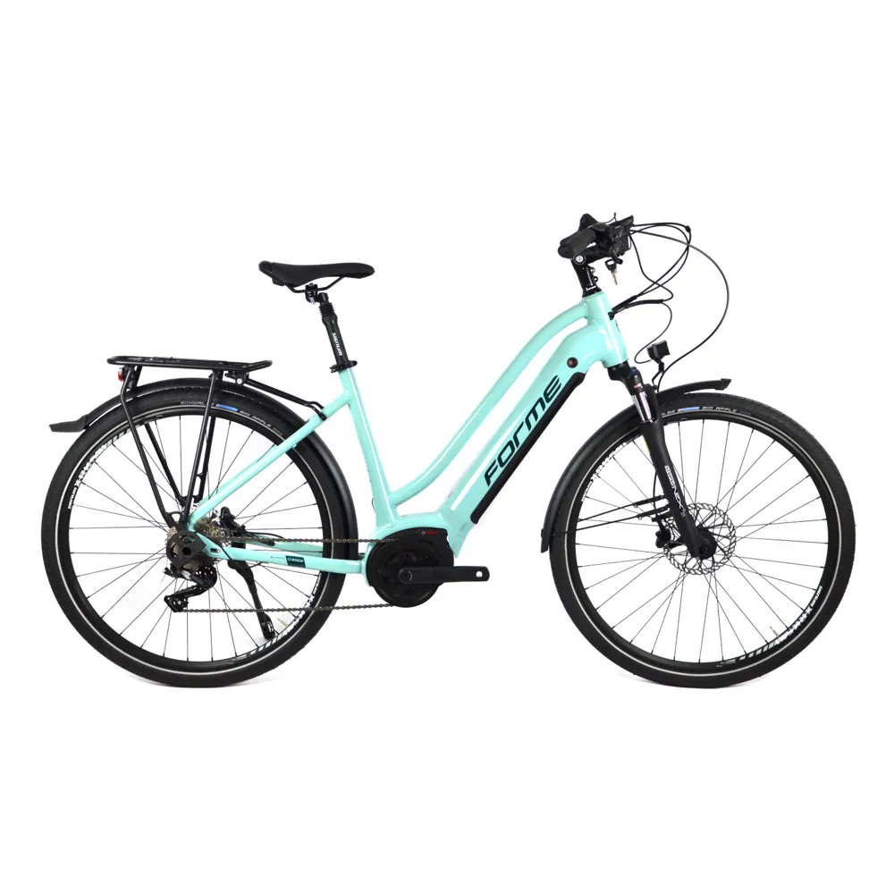 uPRISE Bikes Nearly New Forme Peak Trail 1ELS Women's Electric Hybrid Bike - Large - Blue/Teal | Price match, 365 day return s, 18-Month Warranty, Finance Available & Free UK Delivery
