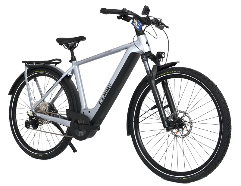 Nearly New Cube Kathmandu Hybrid SLX 750 Electric Hybrid Bike - Medium - Polarsilver-11