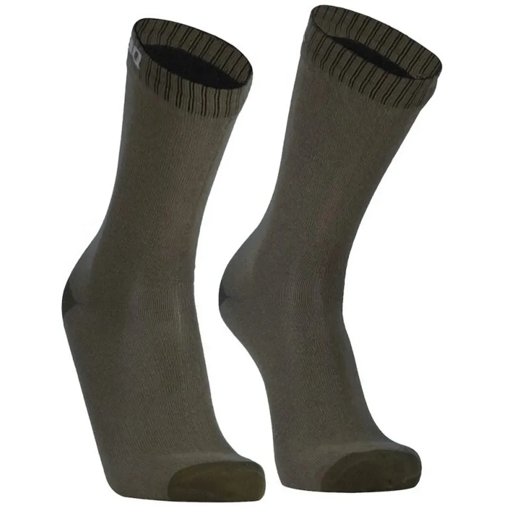 uPRISE Bikes Dexshell Ultra Thin Waterproof Crew Socks - Olive Green | Price match, 365 day return s, 18-Month Warranty, Finance Available & Free UK Delivery