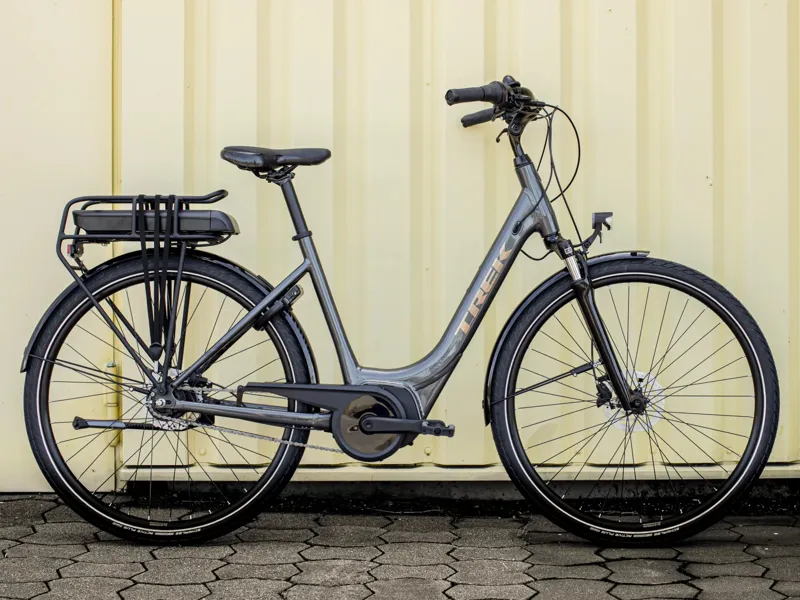 Trek District+ 1 Lowstep 300 Women's Electric Hybrid Bike - Grey-1