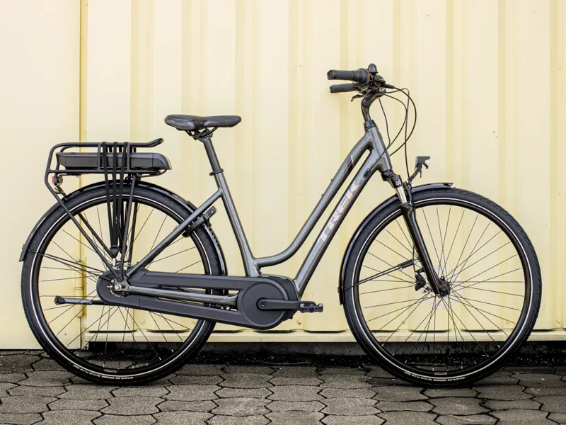 Trek District+ 1 Midstep 500 Electric Hybrid Bike - Lithium Grey - Small-1