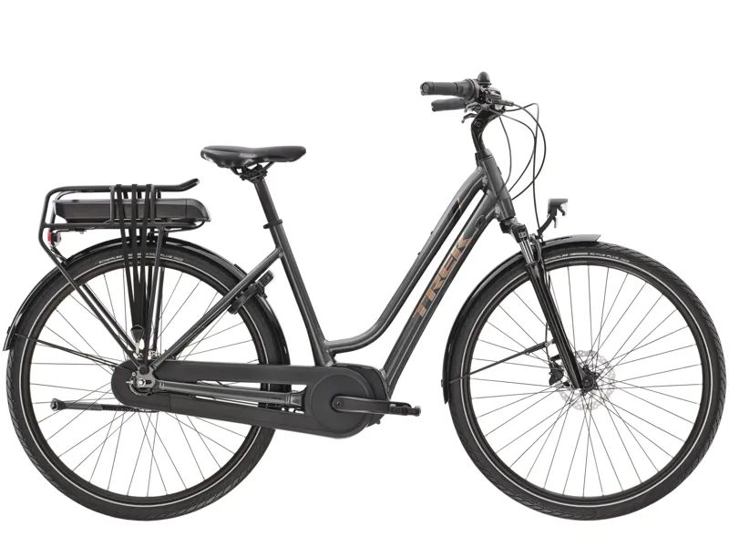 Trek District+ 1 Midstep 500 Electric Hybrid Bike - Lithium Grey - Small