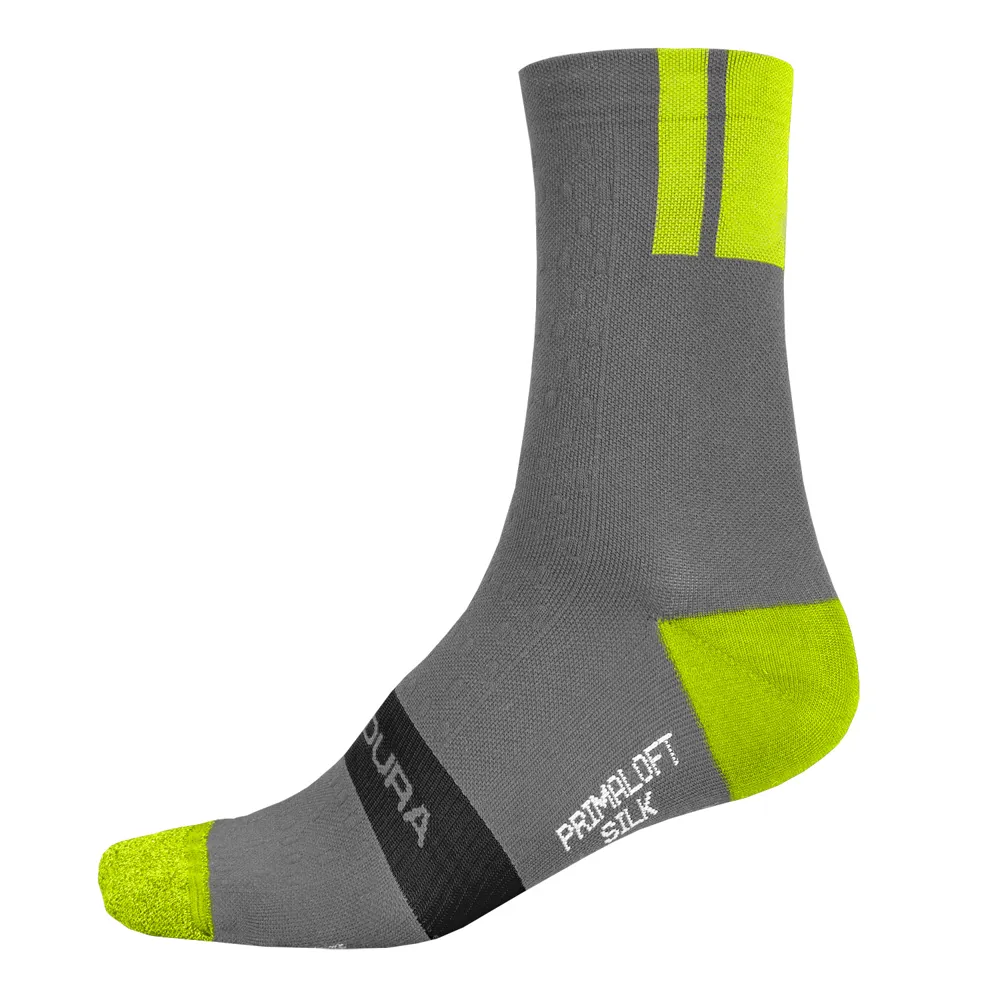 uPRISE Bikes Endura Pro SL II Primaloft Socks - Hi-Viz Yellow | Price match, 365 day return s, 18-Month Warranty, Finance Available & Free UK Delivery