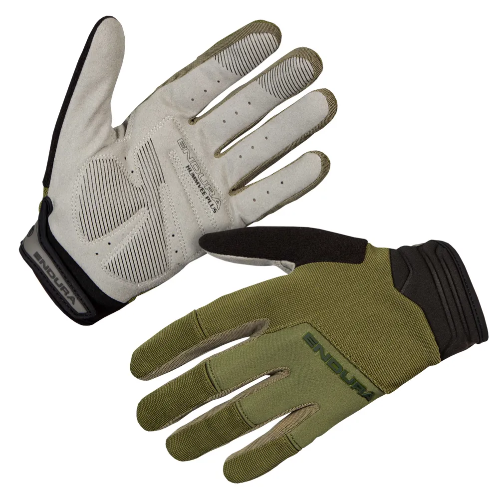 uPRISE Bikes Endura Hummvee Plus II Long Finger Gloves - Olive Green | Price match, 365 day return s, 18-Month Warranty, Finance Available & Free UK Delivery