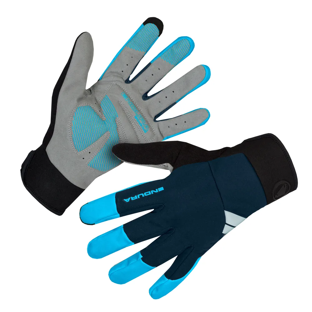 uPRISE Bikes Endura Windchill Long Finger Gloves - Hi-Viz Blue | Price match, 365 day return s, 18-Month Warranty, Finance Available & Free UK Delivery