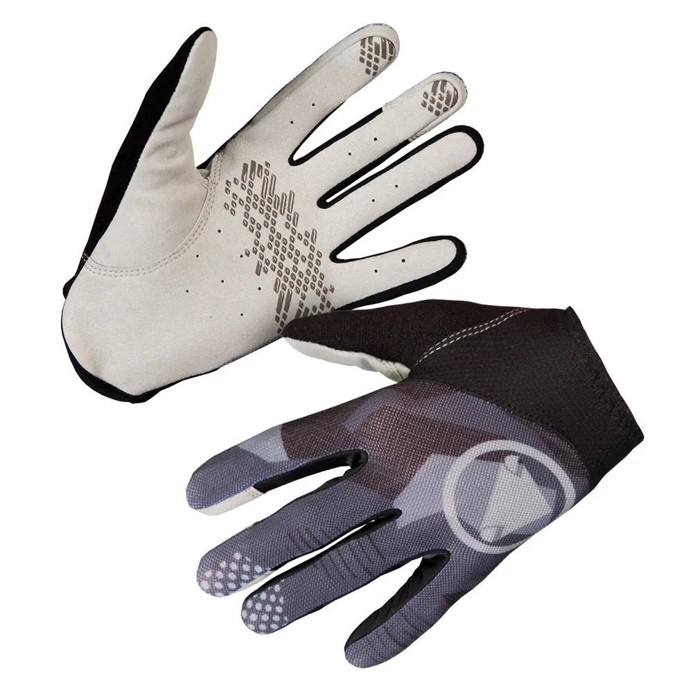 uPRISE Bikes Endura Hummvee Lite Icon Long Finger Gloves - Grey Camo | Price match, 365 day return s, 18-Month Warranty, Finance Available & Free UK Delivery