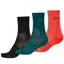 Endura Coolmax Women's Race Socks Triple Pack - Black - One Size