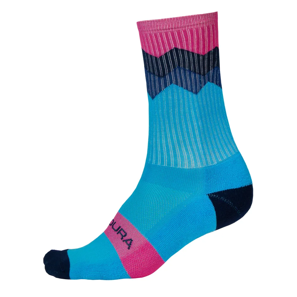 uPRISE Bikes Endura Jagged Socks - Electric Blue | Price match, 365 day return s, 18-Month Warranty, Finance Available & Free UK Delivery
