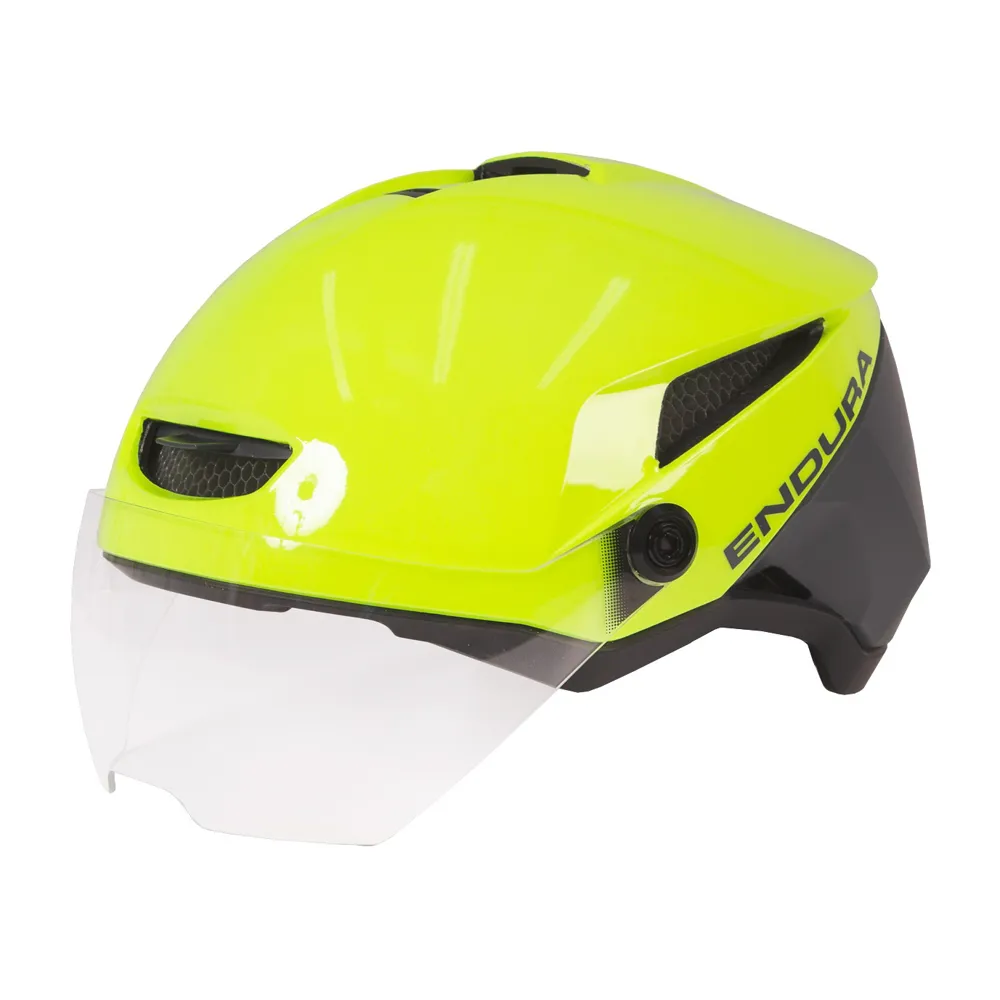 uPRISE Bikes Endura SpeedPedelec Visor Urban Helmet - Hi-Viz Yellow | Price match, 365 day return s, 18-Month Warranty, Finance Available & Free UK Delivery