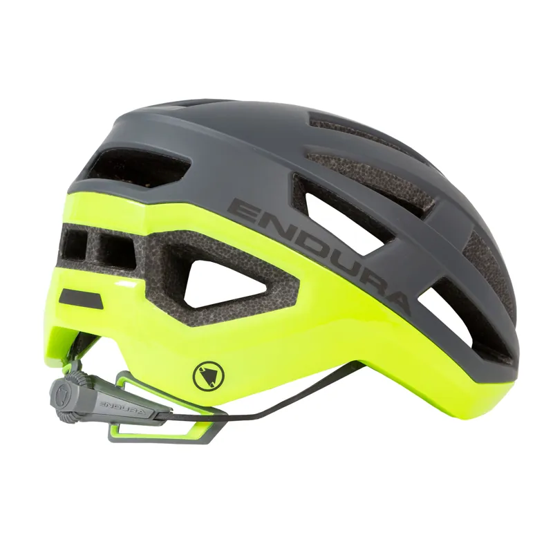 Endura FS260-Pro II Road Helmet - Hi-Viz Yellow-1
