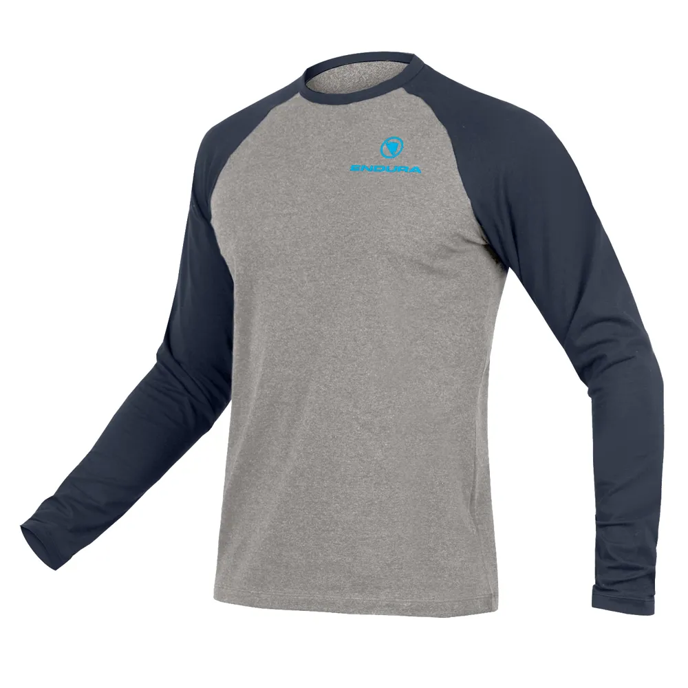 uPRISE Bikes Endura One Clan Raglan Men's Long Sleeve Casual T-shirt - Ink Blue | Price match, 365 day return s, 18-Month Warranty, Finance Available & Free UK Delivery