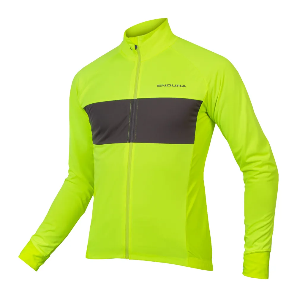 uPRISE Bikes Endura FS260-Pro Jetstream II Men's Long Sleeve Jersey - Hi-Viz Yellow | Price match, 365 day return s, 18-Month Warranty, Finance Available & Free UK Delivery