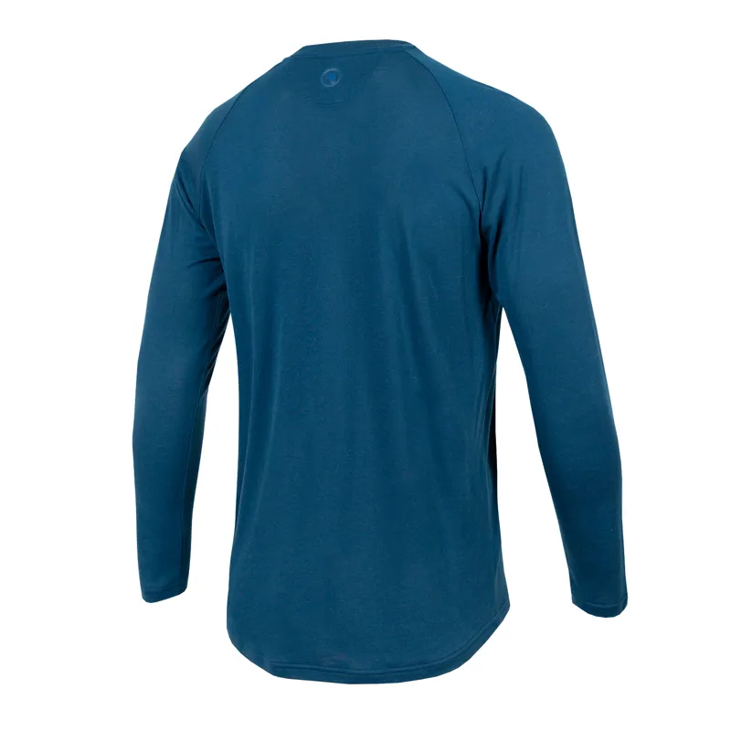 Endura BaaBaa Blend Men's Long Sleeve Baselayer - Blueberry-1