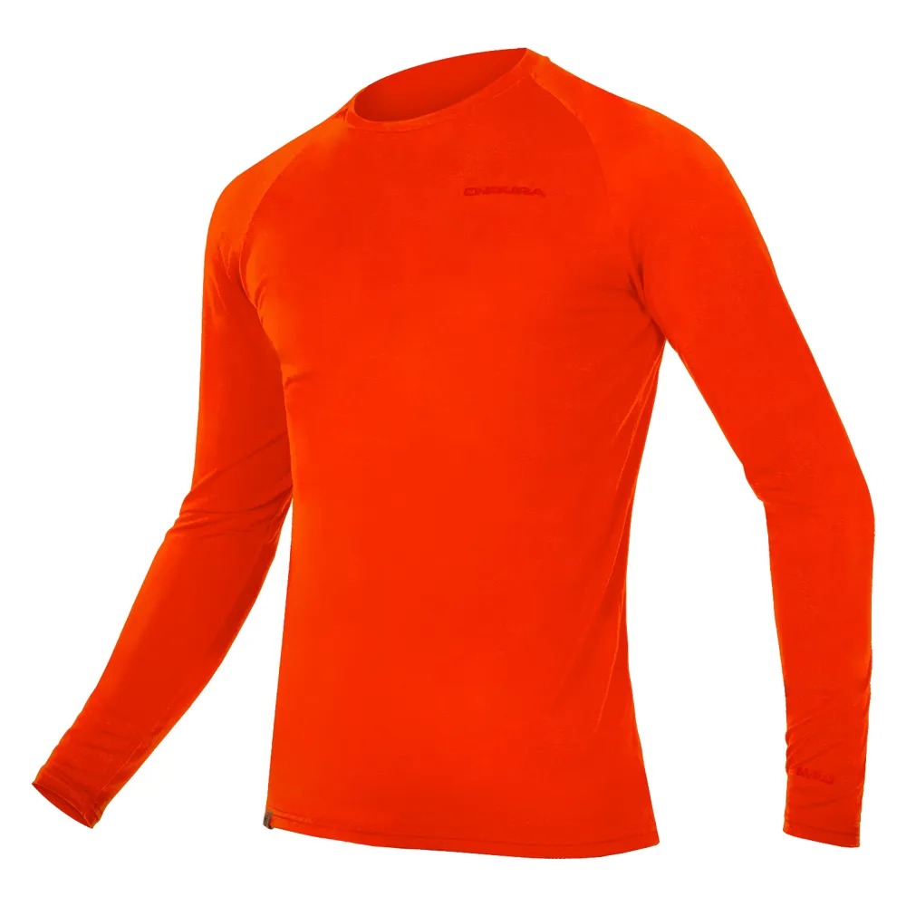 uPRISE Bikes Endura BaaBaa Blend Men's Long Sleeve Baselayer - Paprika | Price match, 365 day return s, 18-Month Warranty, Finance Available & Free UK Delivery