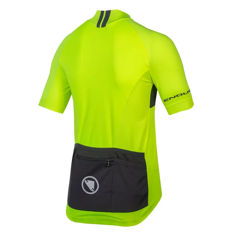 Endura FS260-Pro II Men's Short Sleeve Jersey - Hi-Viz Yellow -1