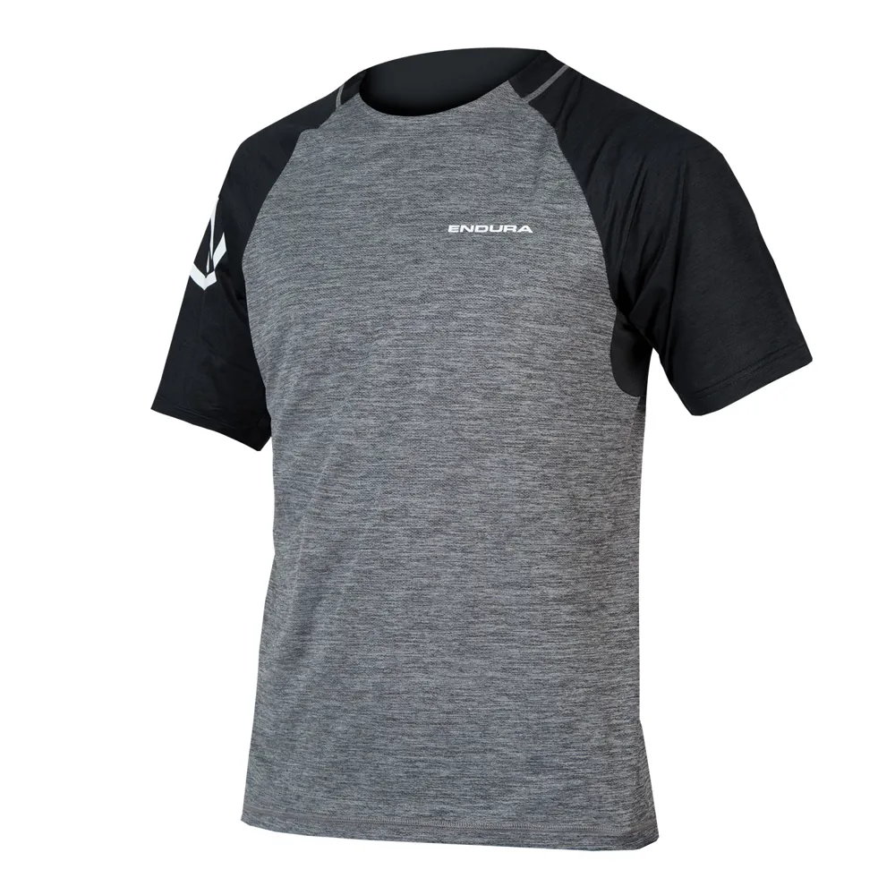 uPRISE Bikes Endura SingleTrack Men's Short Sleeve Jersey - Pewter Grey | Price match, 365 day return s, 18-Month Warranty, Finance Available & Free UK Delivery