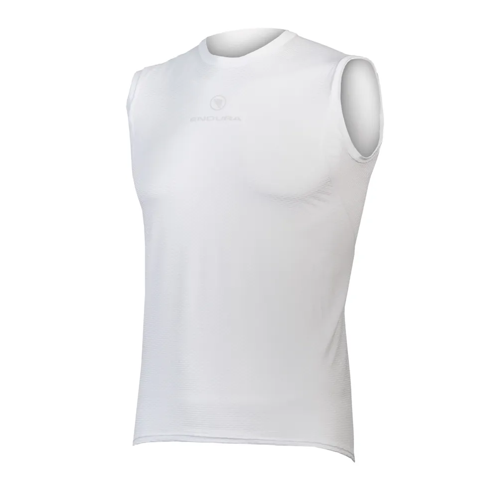uPRISE Bikes Endura Translite II Sleeveless Men's Baselayer - White | Price match, 365 day return s, 18-Month Warranty, Finance Available & Free UK Delivery
