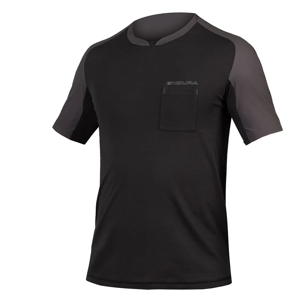 uPRISE Bikes Endura GV500 Foyle Men's Causal Gravel T-Shirt - Black | Price match, 365 day return s, 18-Month Warranty, Finance Available & Free UK Delivery