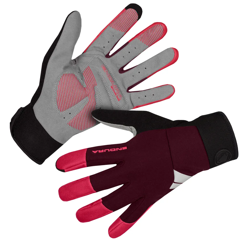 uPRISE Bikes Endura Windchill Women's Long Finger Gloves - Aubergine | Price match, 365 day return s, 18-Month Warranty, Finance Available & Free UK Delivery
