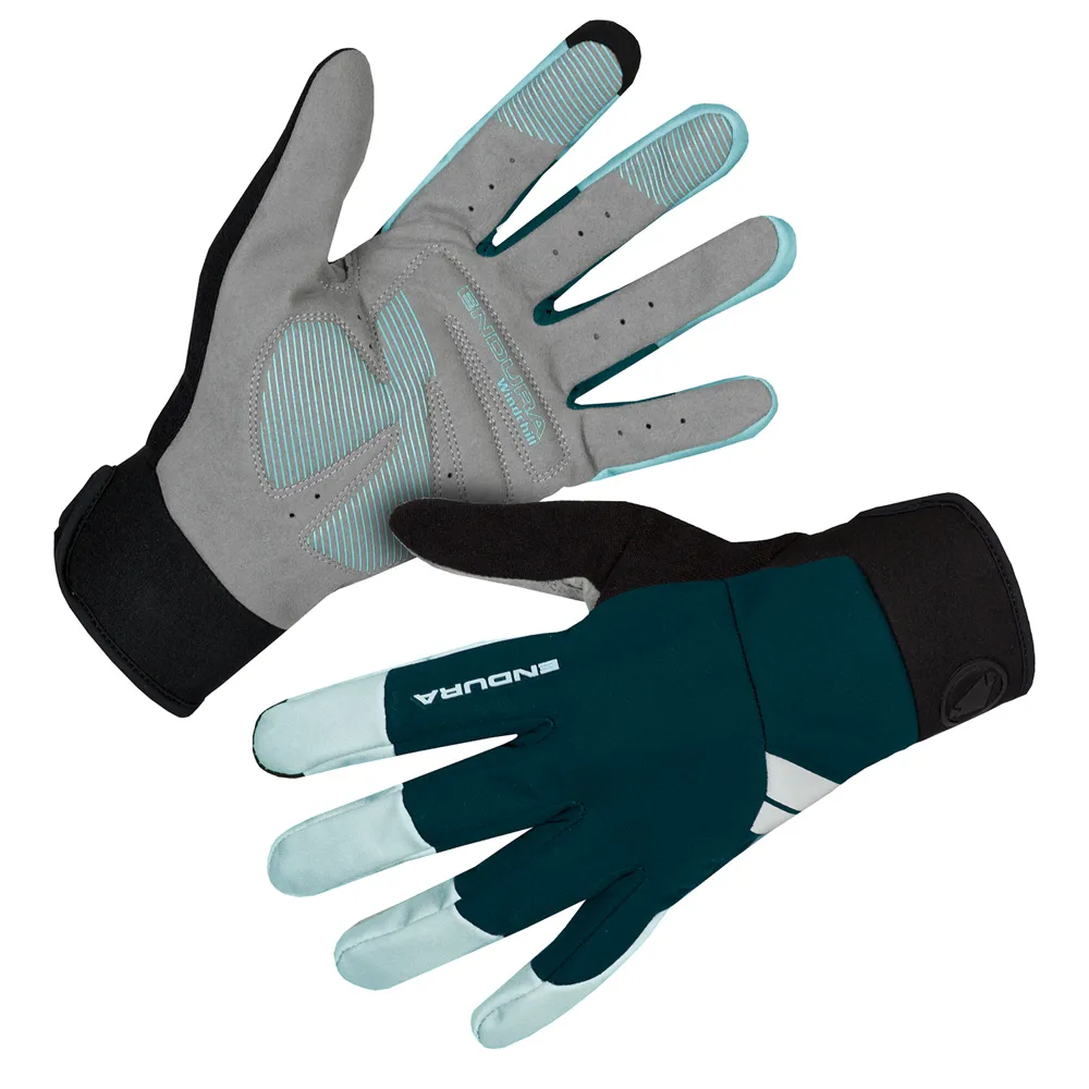 uPRISE Bikes Endura Windchill Women's Long Finger Gloves - Deep Teal | Price match, 365 day return s, 18-Month Warranty, Finance Available & Free UK Delivery