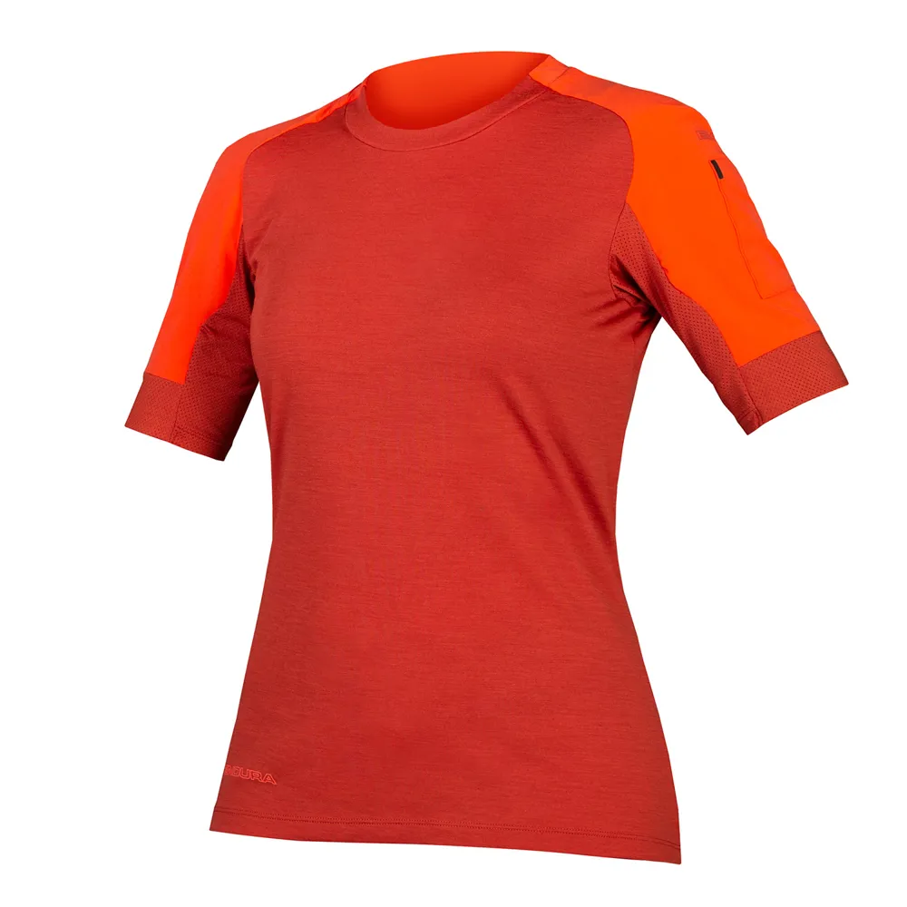 uPRISE Bikes Endura GV500 Women's Short Sleeve Jersey - Cayenne | Price match, 365 day return s, 18-Month Warranty, Finance Available & Free UK Delivery
