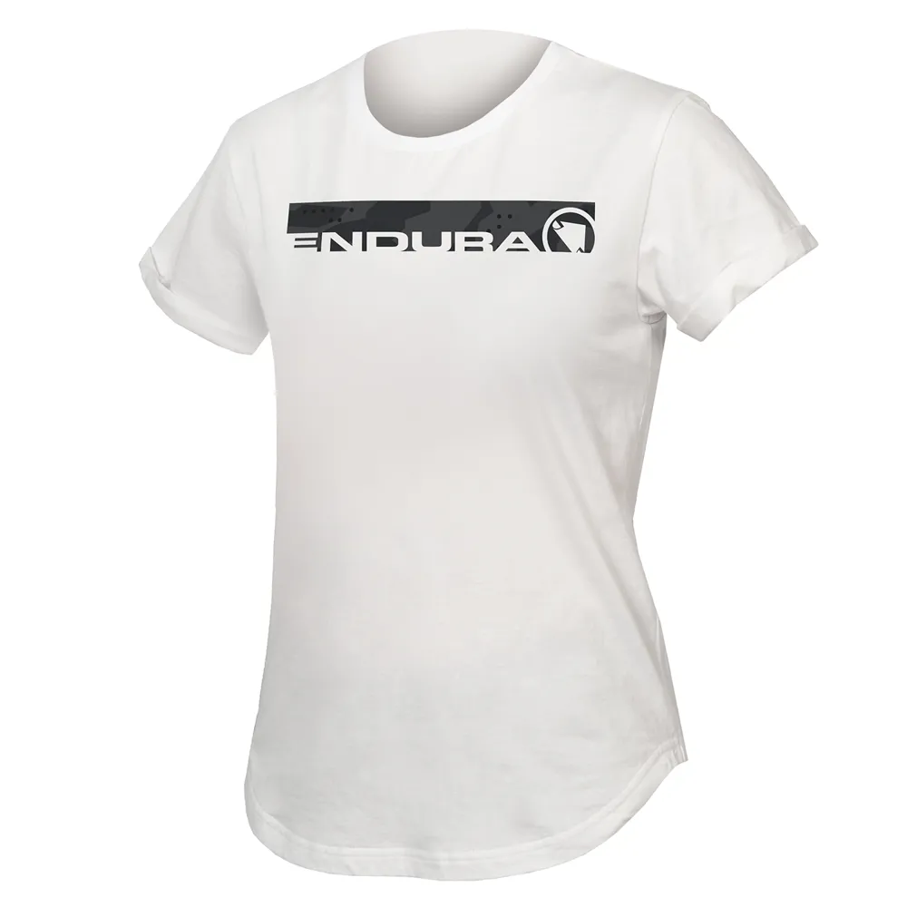 uPRISE Bikes Endura One Clan Organic Camo Women's Casual T-Shirt - White | Price match, 365 day return s, 18-Month Warranty, Finance Available & Free UK Delivery