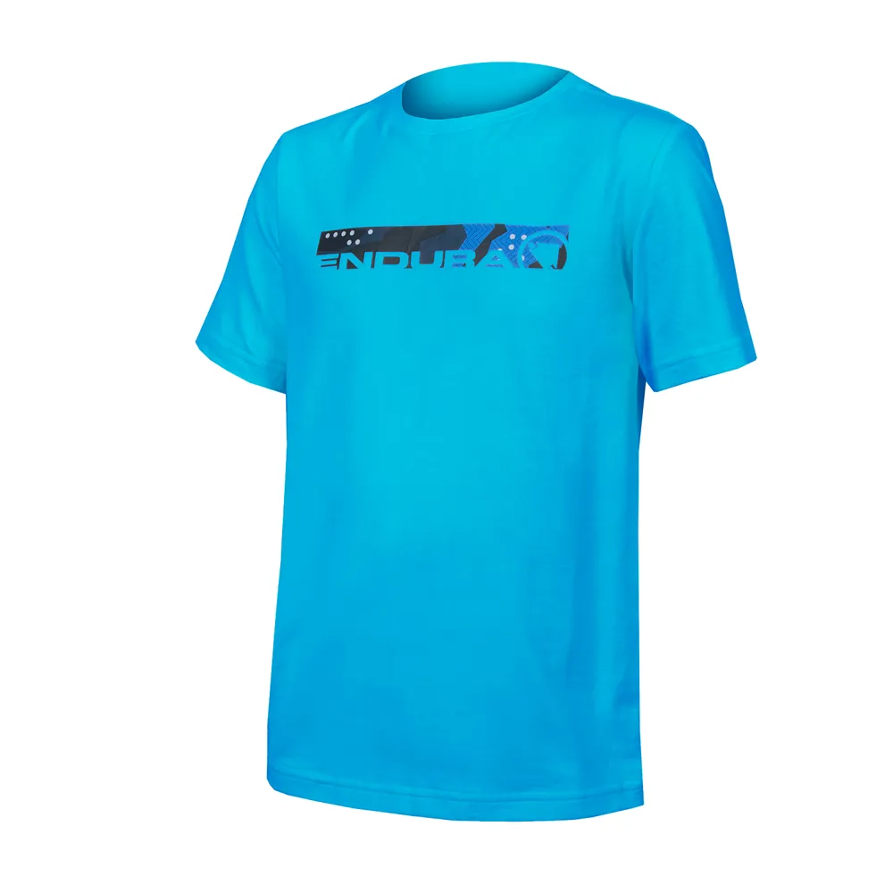 uPRISE Bikes Endura One Clan Organic Camo Kid's T-Shirt - Electric Blue | Price match, 365 day return s, 18-Month Warranty, Finance Available & Free UK Delivery