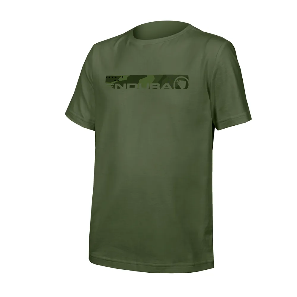 uPRISE Bikes Endura One Clan Organic Camo Kid's T-Shirt - Olive Green | Price match, 365 day return s, 18-Month Warranty, Finance Available & Free UK Delivery
