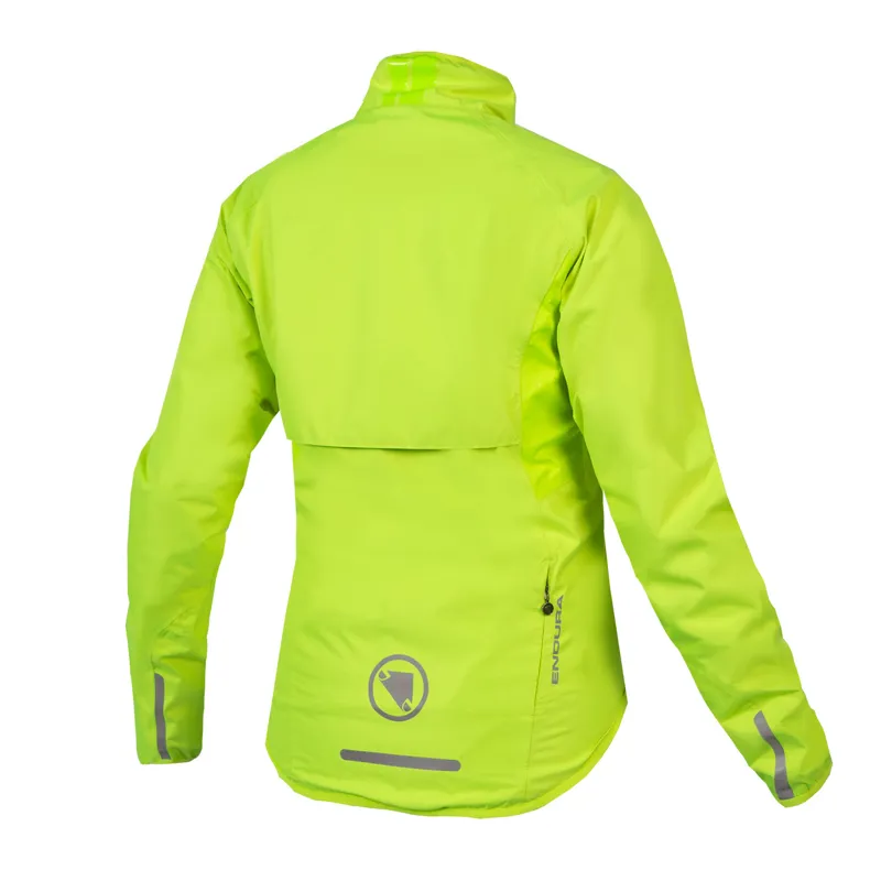 Endura Xtract Womens Waterproof Jacket - Hi-Viz Yellow - Small-1