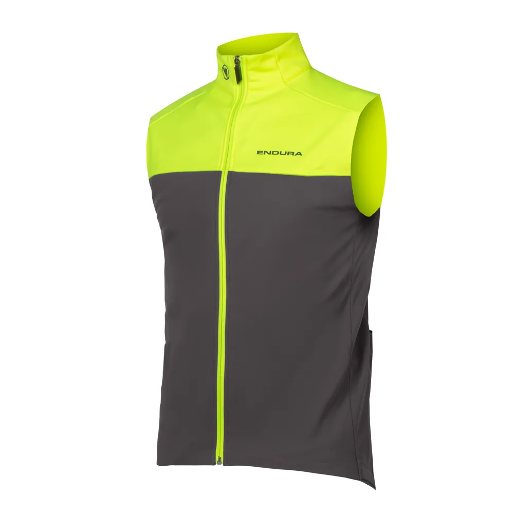 uPRISE Bikes Endura Windchill II Windproof Men's Gilet - Hi-Viz Yellow | Price match, 365 day return s, 18-Month Warranty, Finance Available & Free UK Delivery