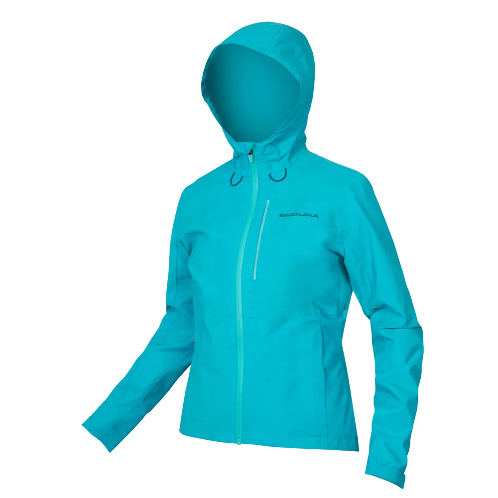 uPRISE Bikes Endura Hummvee Waterproof Women's Hooded Jacket - Pacific Blue - Large | Price match, 365 day return s, 18-Month Warranty, Finance Available & Free UK Delivery