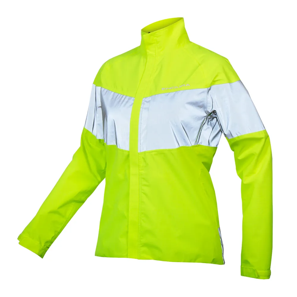uPRISE Bikes Endura Urban Luminite EN1150 Waterproof Women's Jacket - Hi-Viz Yellow | Price match, 365 day return s, 18-Month Warranty, Finance Available & Free UK Delivery