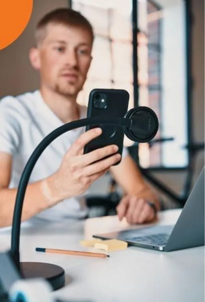 Fidlock VACUUM Magnetic Smartphone Base for Desk - Flexible Type