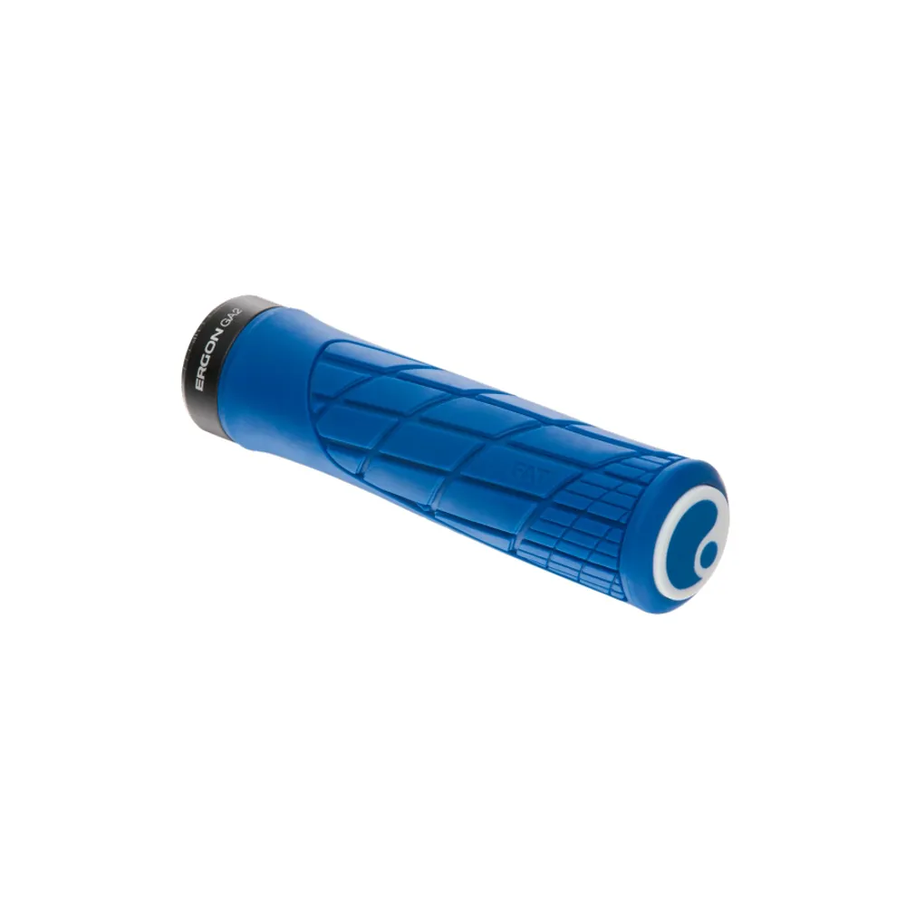 uPRISE Bikes Ergon GA2 Fat Standard MTB Grips - Blue | Price match, 365 day return s, 18-Month Warranty, Finance Available & Free UK Delivery