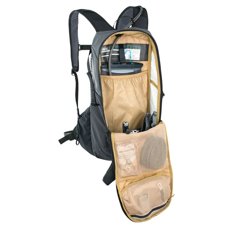 Evoc Ride Performance Backpack 12 + 2 Litre Bladder - Grey/Black-2