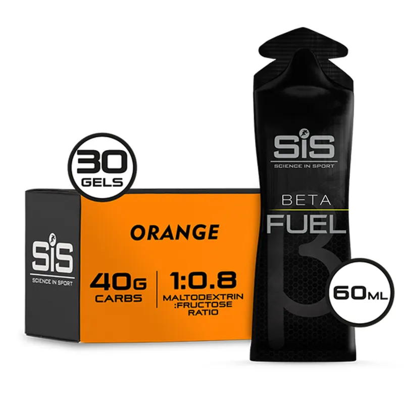 SIS Beta Fuel Energy Gel Box of 30 X 60ml Gels - Orange