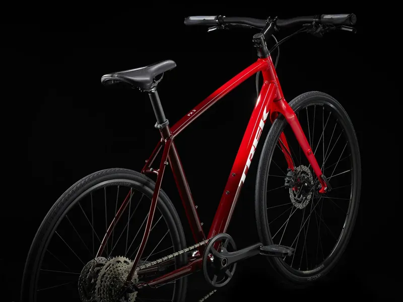 Trek FX 3 Disc Hybrid Bike - Viper Red/Cobra Blood Fade-2