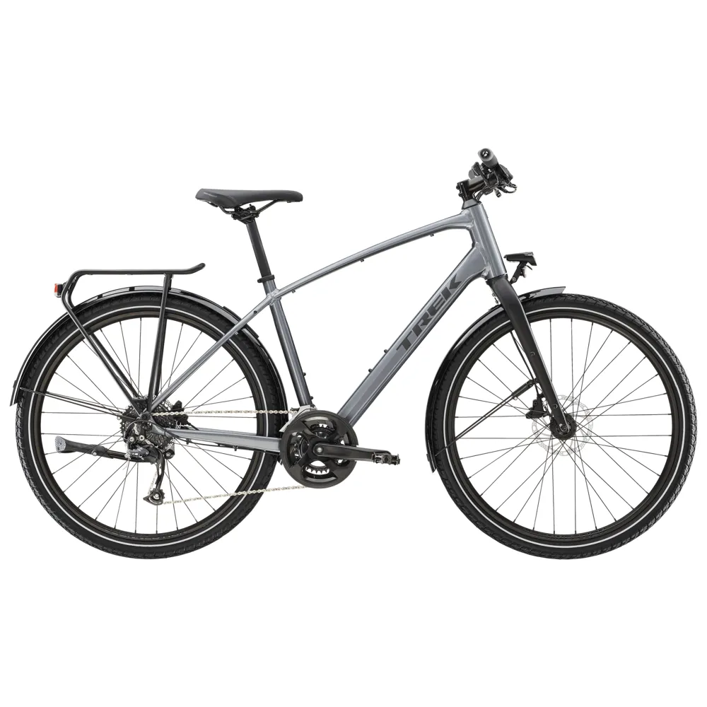 uPRISE Bikes Trek Dual Sport 2 Equipped Gen 5 Hybrid Bike - Galactic Grey | Price match, 365 day return s, 18-Month Warranty, Finance Available & Free UK Delivery