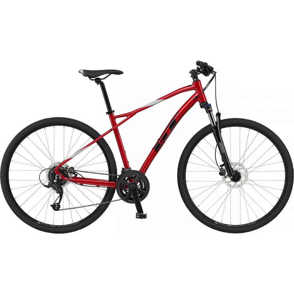 uPRISE Bikes GT Transeo Elite 2024 Hybrid Bike - Red | Price match, 365 day return s, 18-Month Warranty, Finance Available & Free UK Delivery