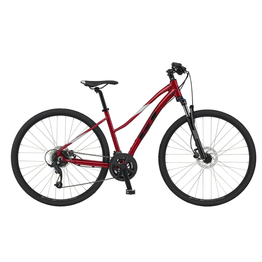 uPRISE Bikes GT Transeo Elite Women's 2024 Hybrid Bike - Red | Price match, 365 day return s, 18-Month Warranty, Finance Available & Free UK Delivery