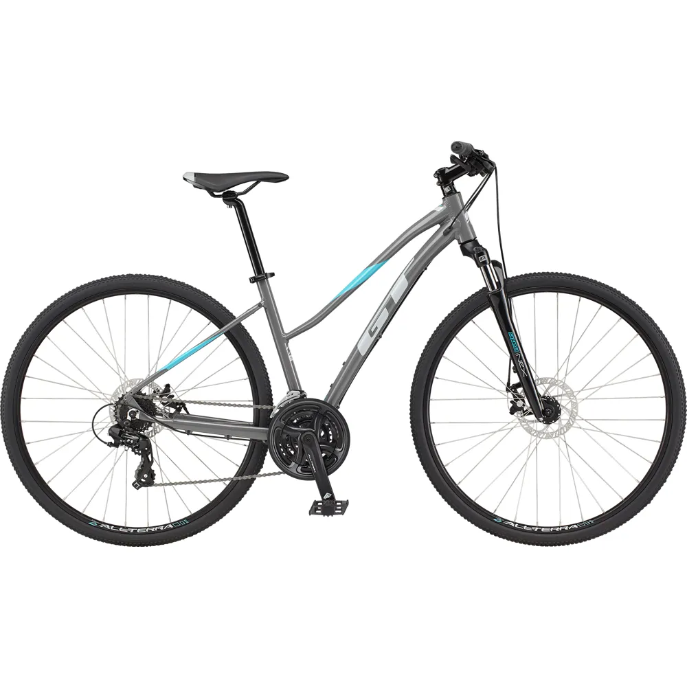 uPRISE Bikes GT Transeo Comp Women's 2024 Hybrid Bike - Gloss Wet Cement | Price match, 365 day return s, 18-Month Warranty, Finance Available & Free UK Delivery